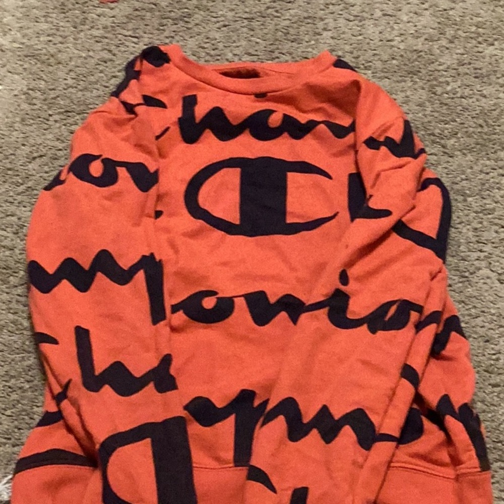 Champion long sleeve red shirt